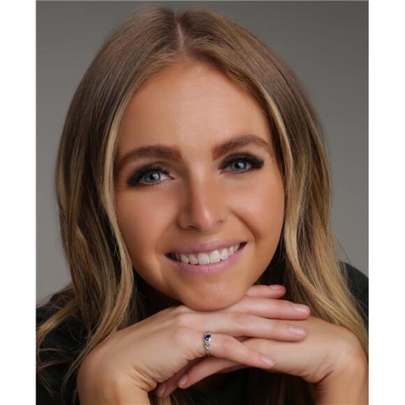 Precious Pieces Sterling Silver Simulated CZ Birthstone Baby Ring with Heart - Picture 2 of 6